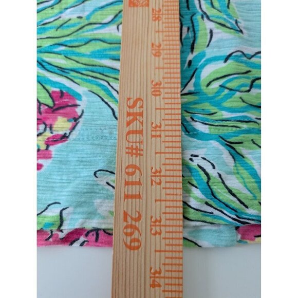 Lilly Pulitzer Cassie Dress Womens Size Small Blue Pineapple Spike The Punch - Picture 8 of 8